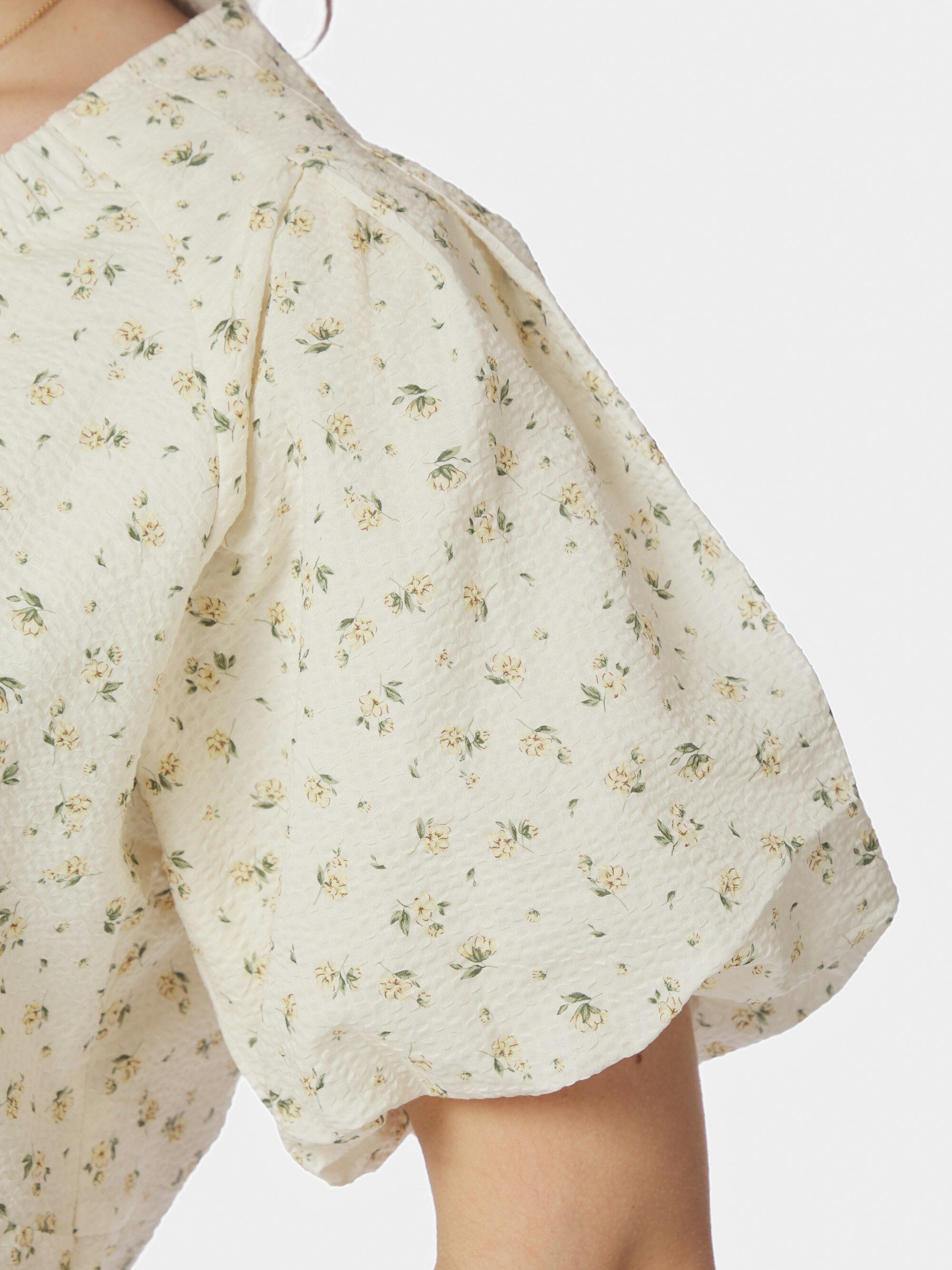 Irina Small Rose Flower Blouse