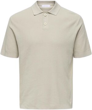 ONSTONY REG 12 SS WAFFLE POLO KNIT