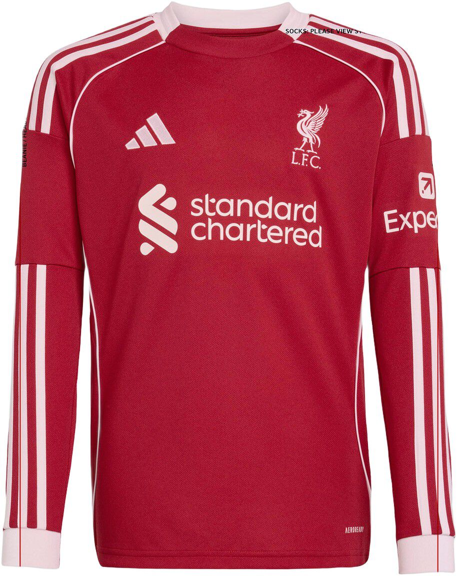 Liverpool 25/26 Lang&aelig;rmet Hjemmebanetr&oslash;je