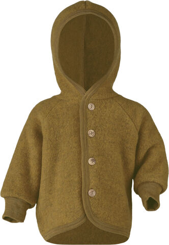 Hooded jacket, with wooden buttons, IVN BEST
