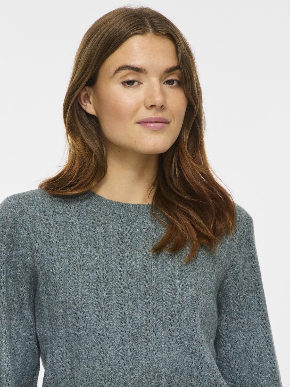 VILIGA POINTELLE L/S O-NECK TOP -NO