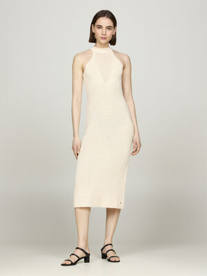 CROCHET MIDI DRESS