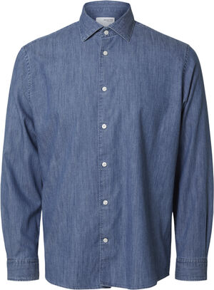 SLHREG-BOND DENIM SHIRT CUT AWAY