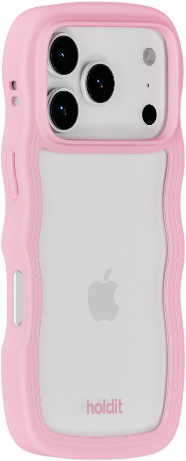 Wavy Case iPhone 17 Pro Max Pink/Transparent