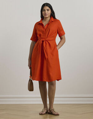 SOFT DRAPEY LINEN-DRESS