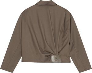 Draped Bomber Jacket