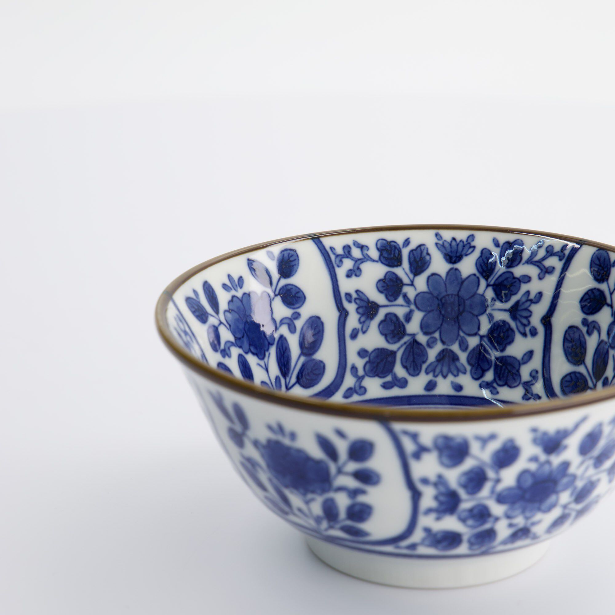 Mixed Bowls 15x6.8cm 500ml BL/WH HB-7111 6/48