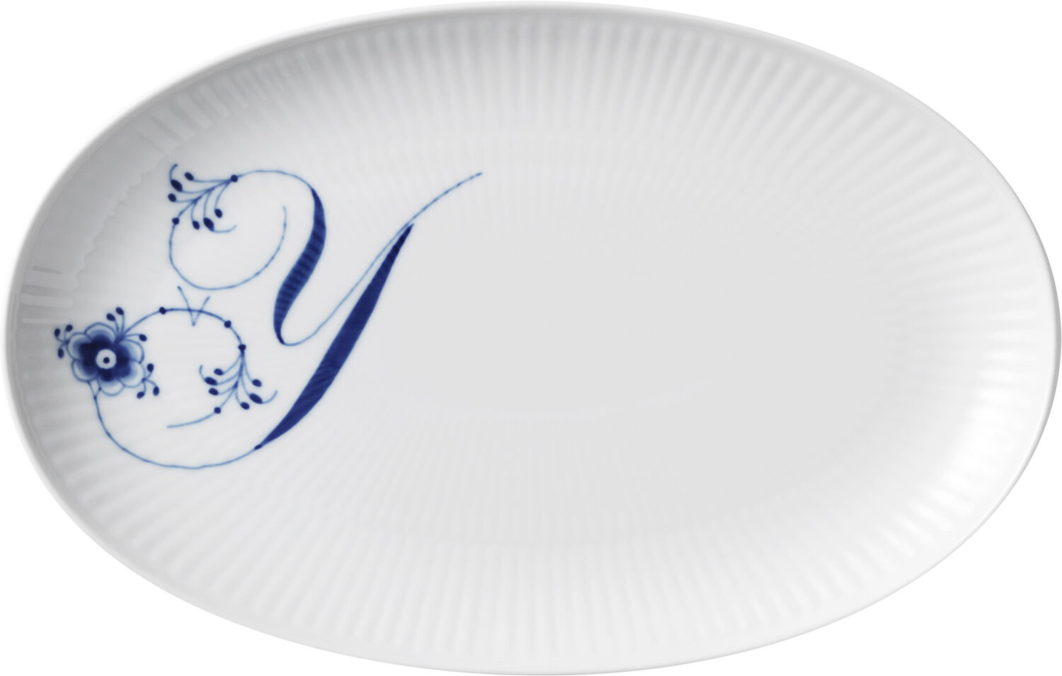 Alphabet Coll Oval Asiette 23,5cm H