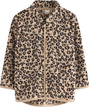 Jacket in microfleece with a high c