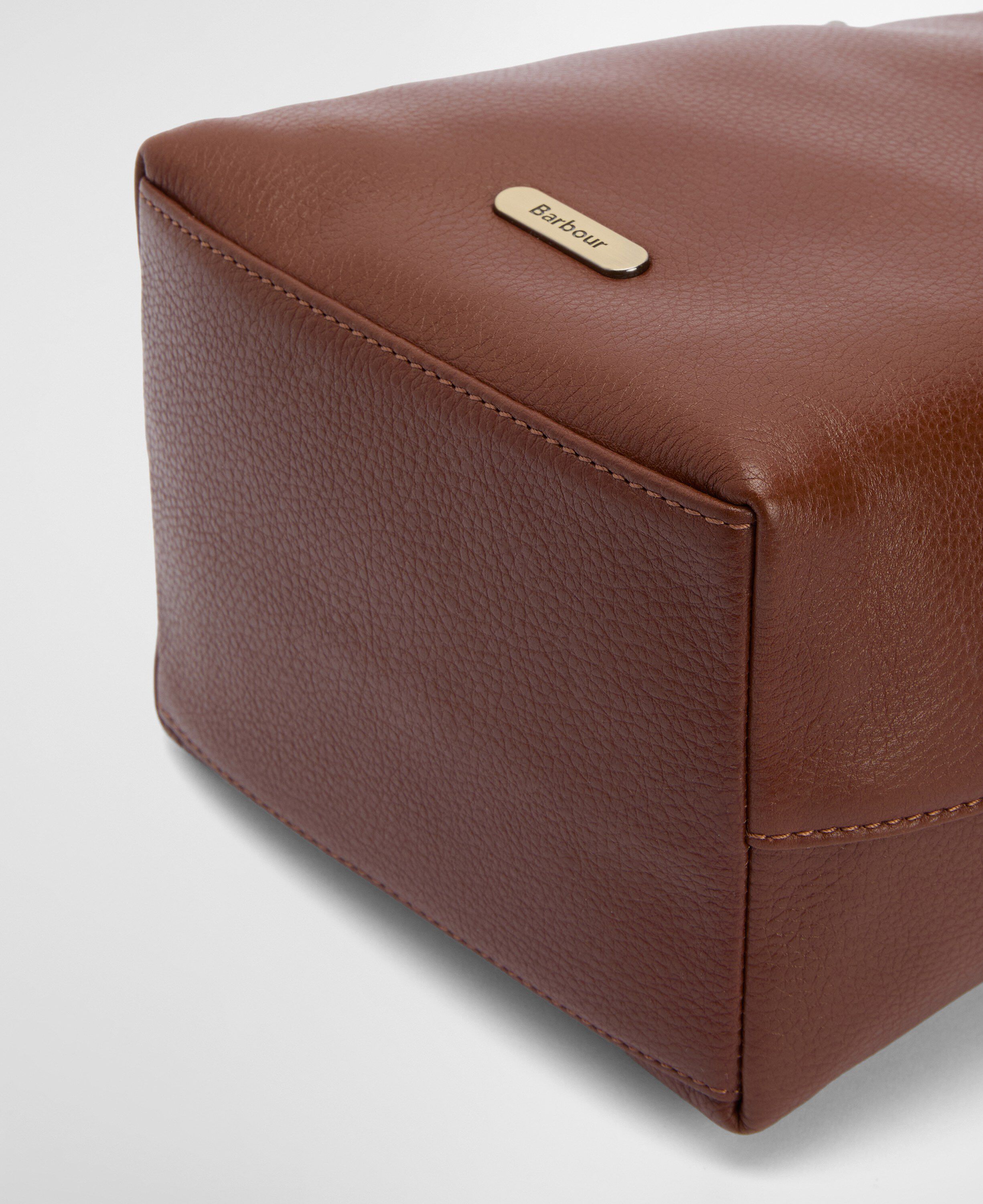 Barbour Cedar Leather Bucket Bag