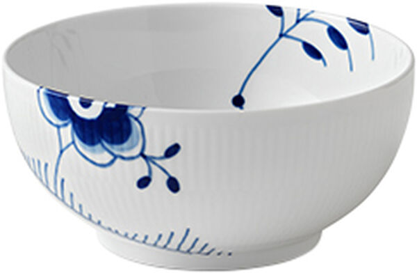 Blå Mega Riflet 110 cl. skål