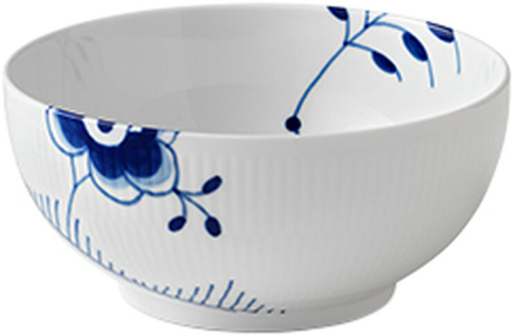 Blå Mega Riflet 110 cl. skål