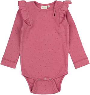Body L/S Frill Modal Dot