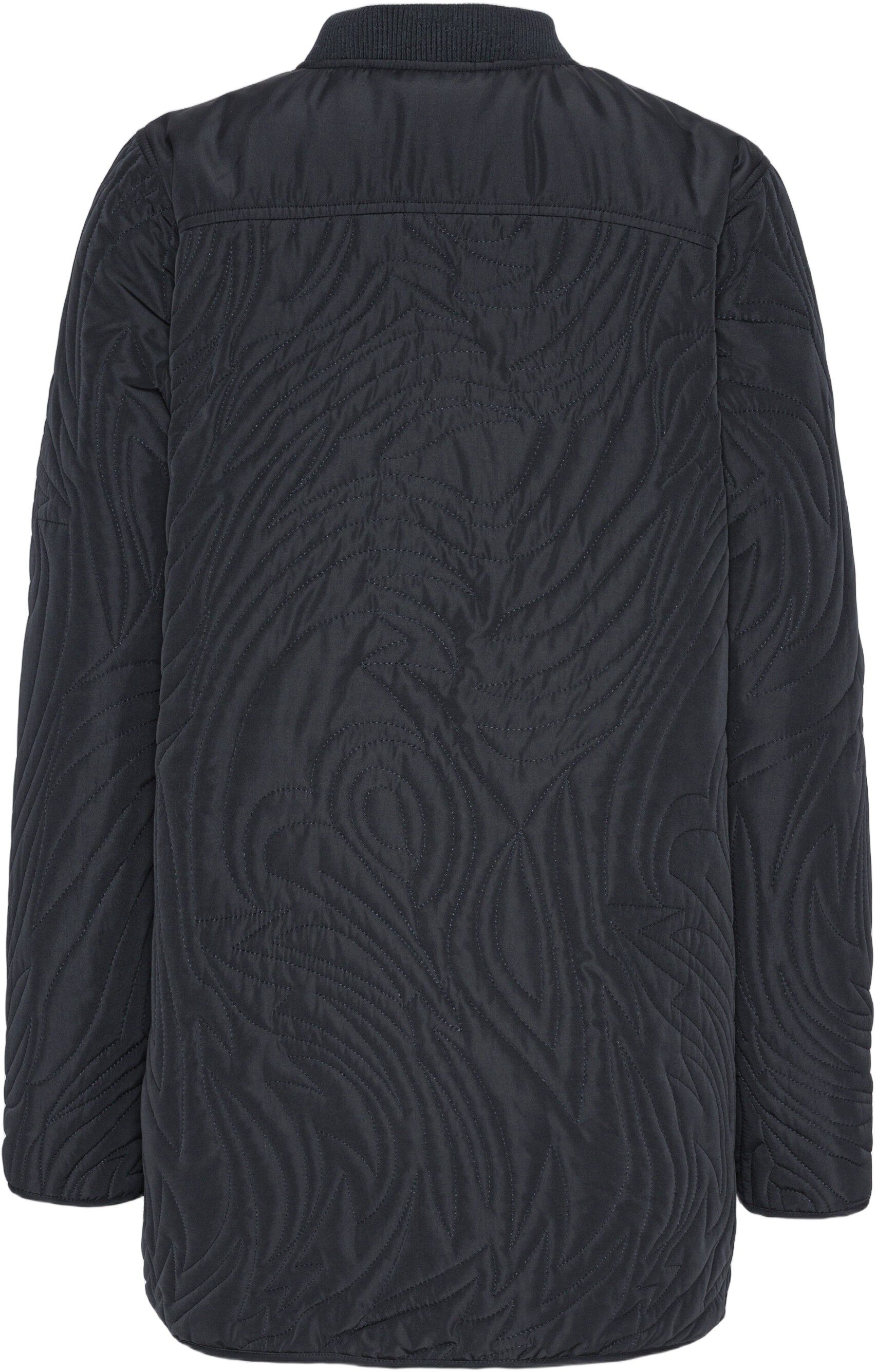 Short Quilt Jacket With Rib