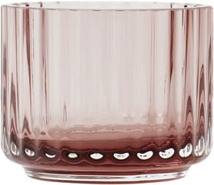 Lyngby Fyrfadsstage Ø6,7 cm burgundy mundblæst glas