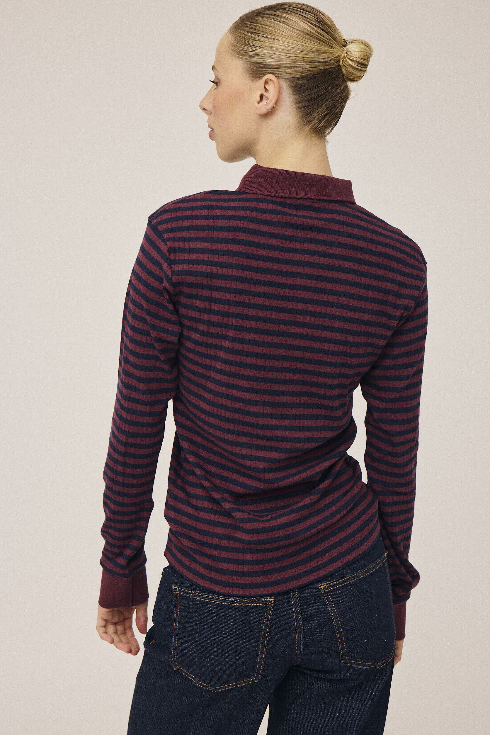 Milla 24 Long sleeve polo top - 100% Organic Cotton GOTS