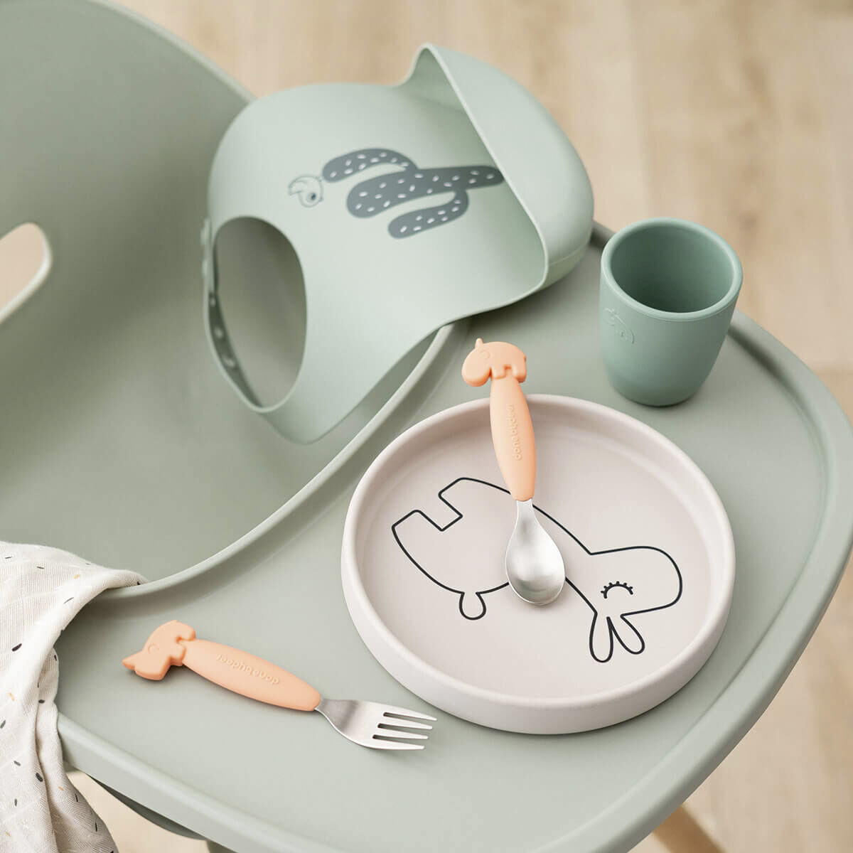 Silikone tallerken Lalee Sand