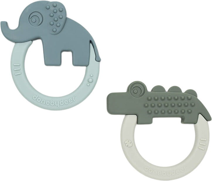 Biderangle 2 stk Deer friends Gr&oslash;n/Bl&aring;