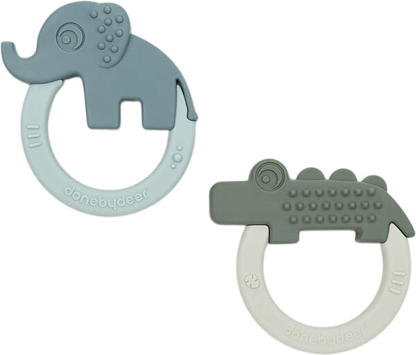 Biderangle 2 stk Deer friends Grøn/Blå