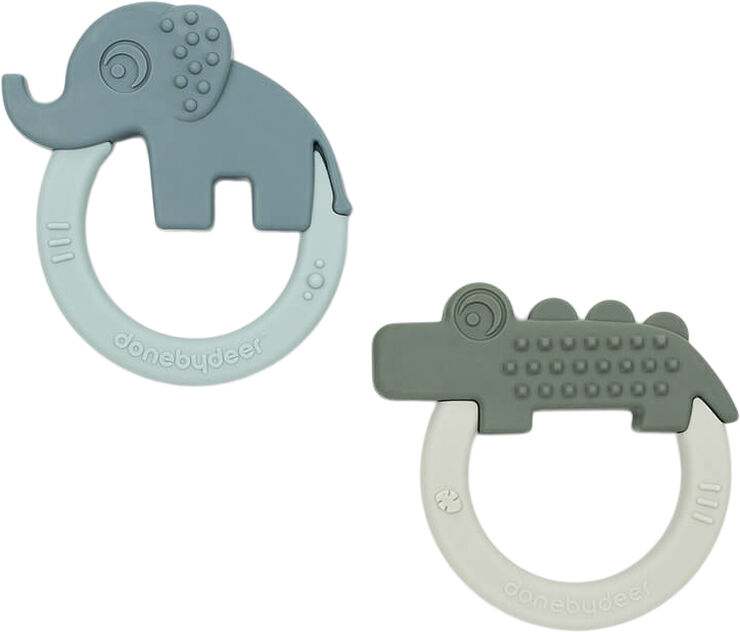 Biderangle 2 stk Deer friends Grøn/Blå