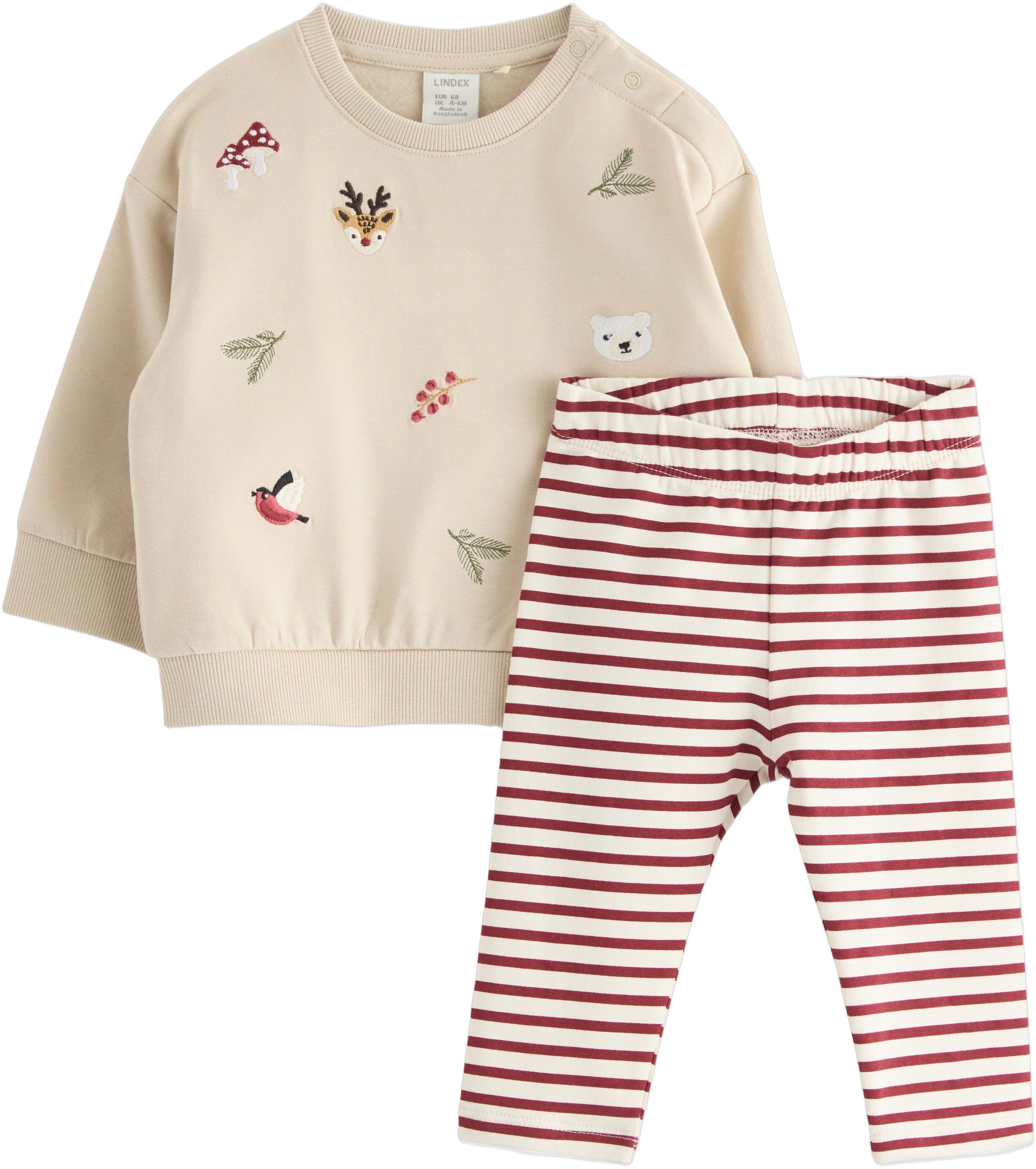 2-delt sett med genser og leggings,