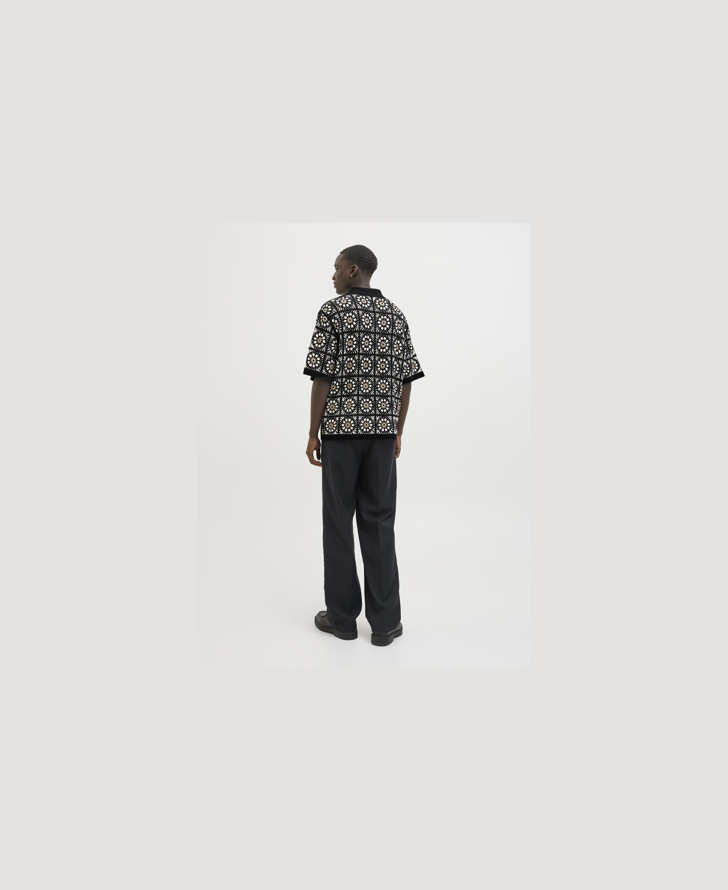 JORCARTAGENA CROCHET KNIT POLO