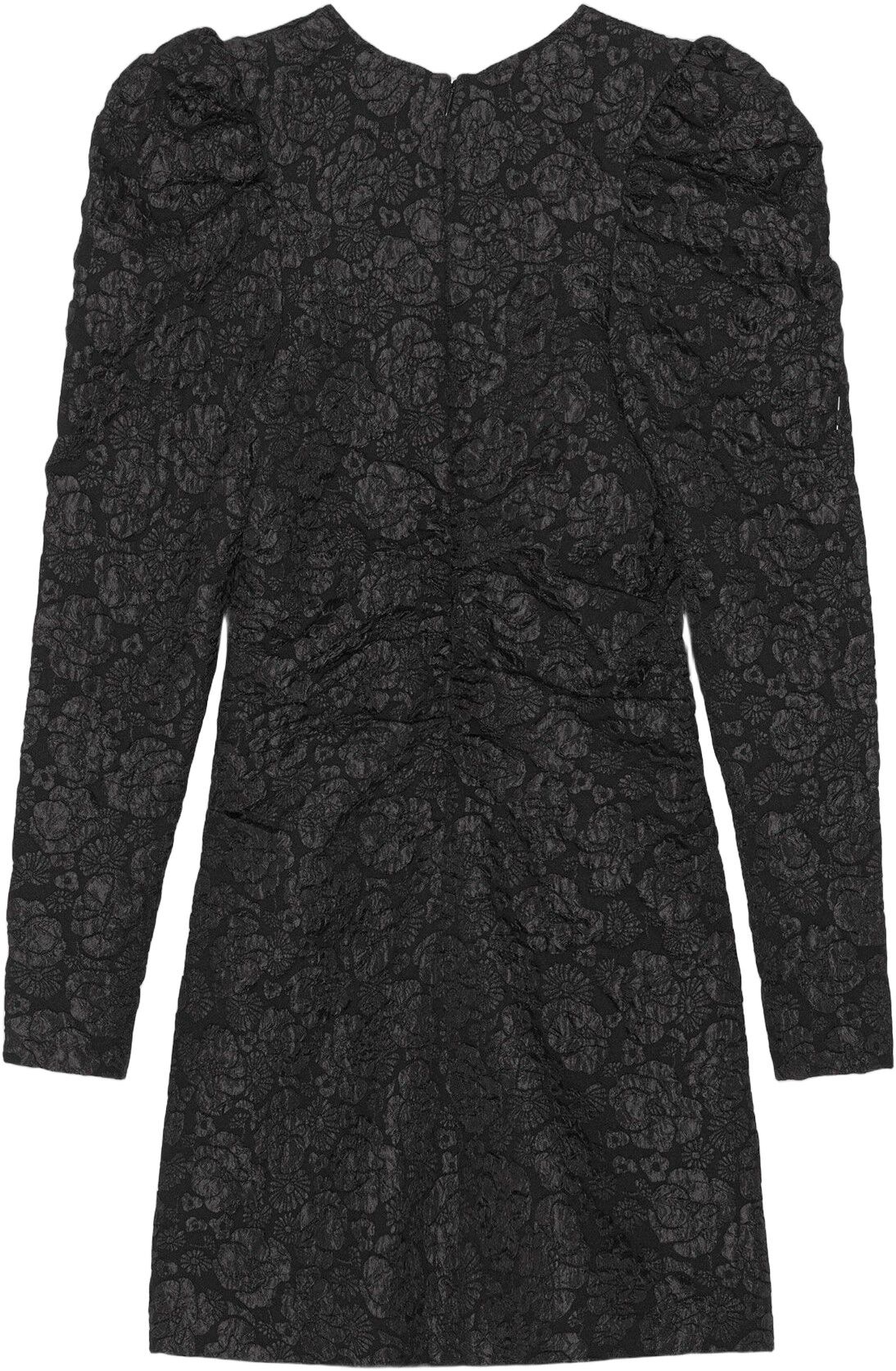 Stretch Jacquard V-neck Mini Dress