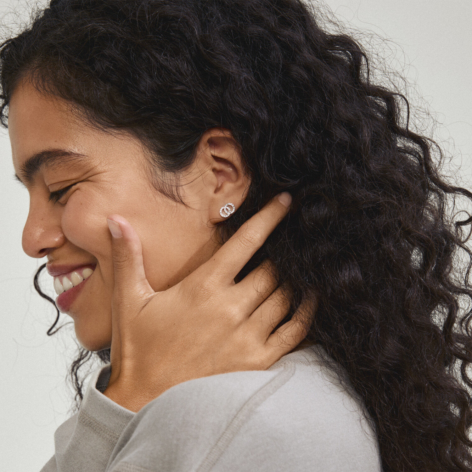 JOLINA earrings silver-plated/multi colour