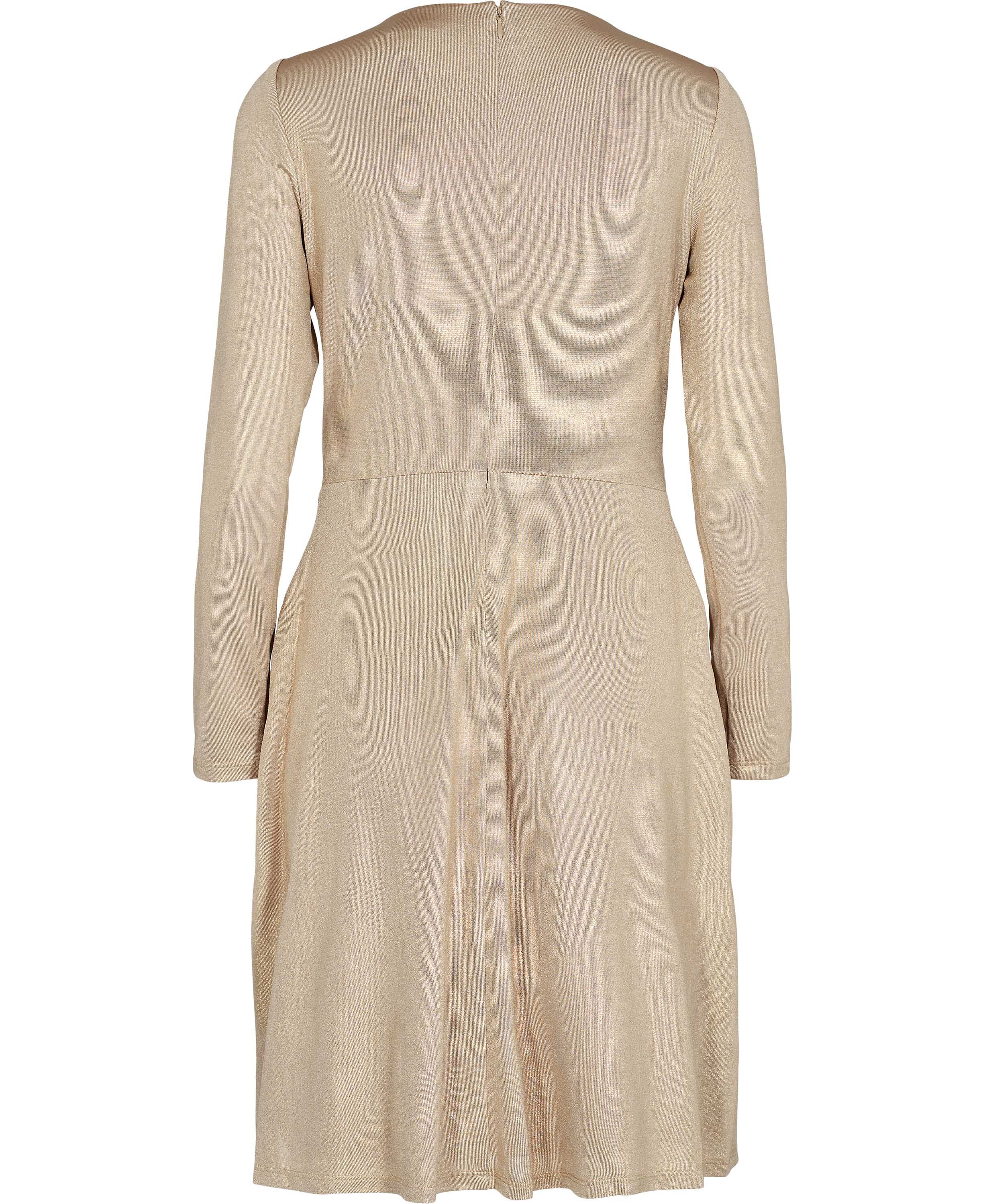 Foil-Print Jersey Cocktail Dress