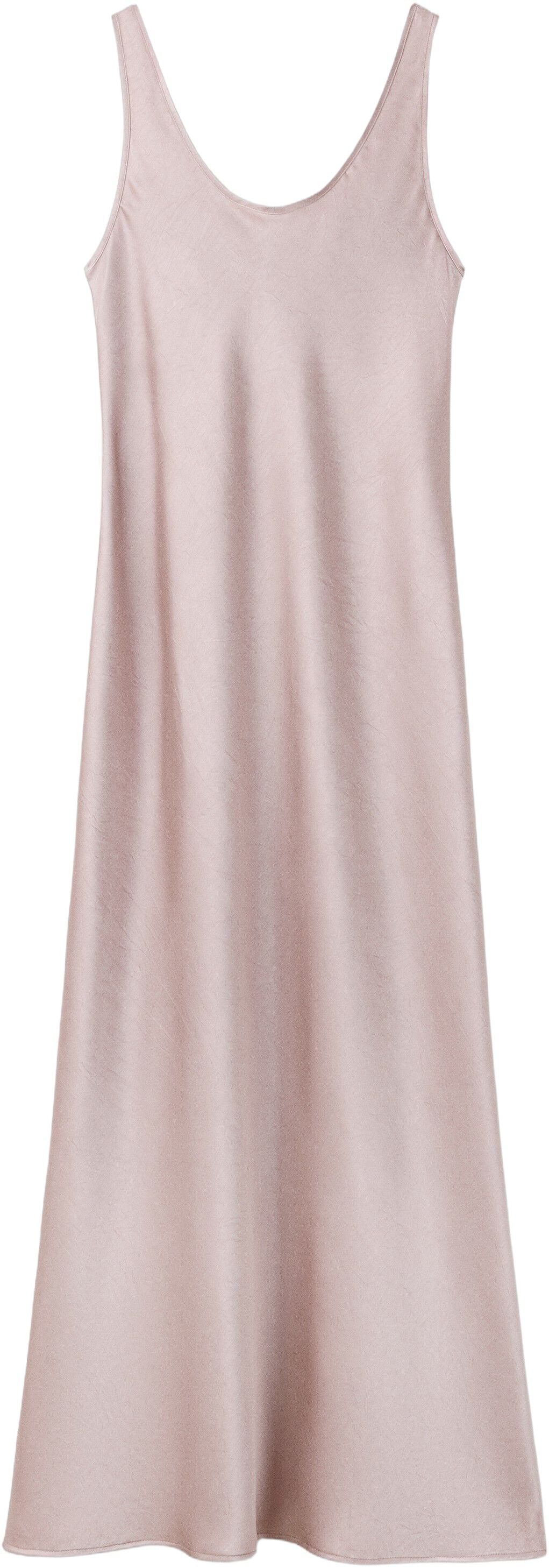 Strapless satin dress
