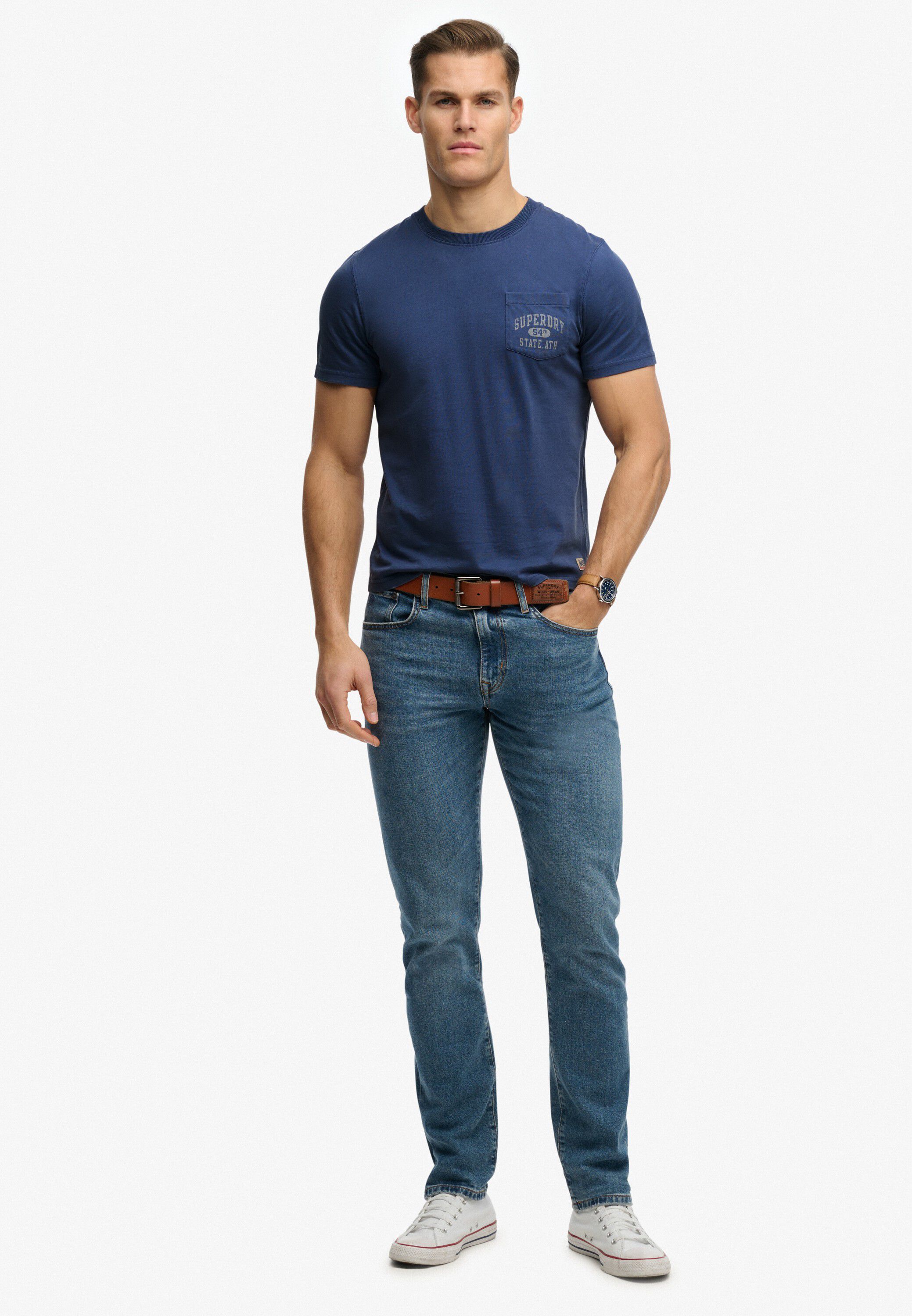 VINTAGE PREP RELAXED PCKET TEE