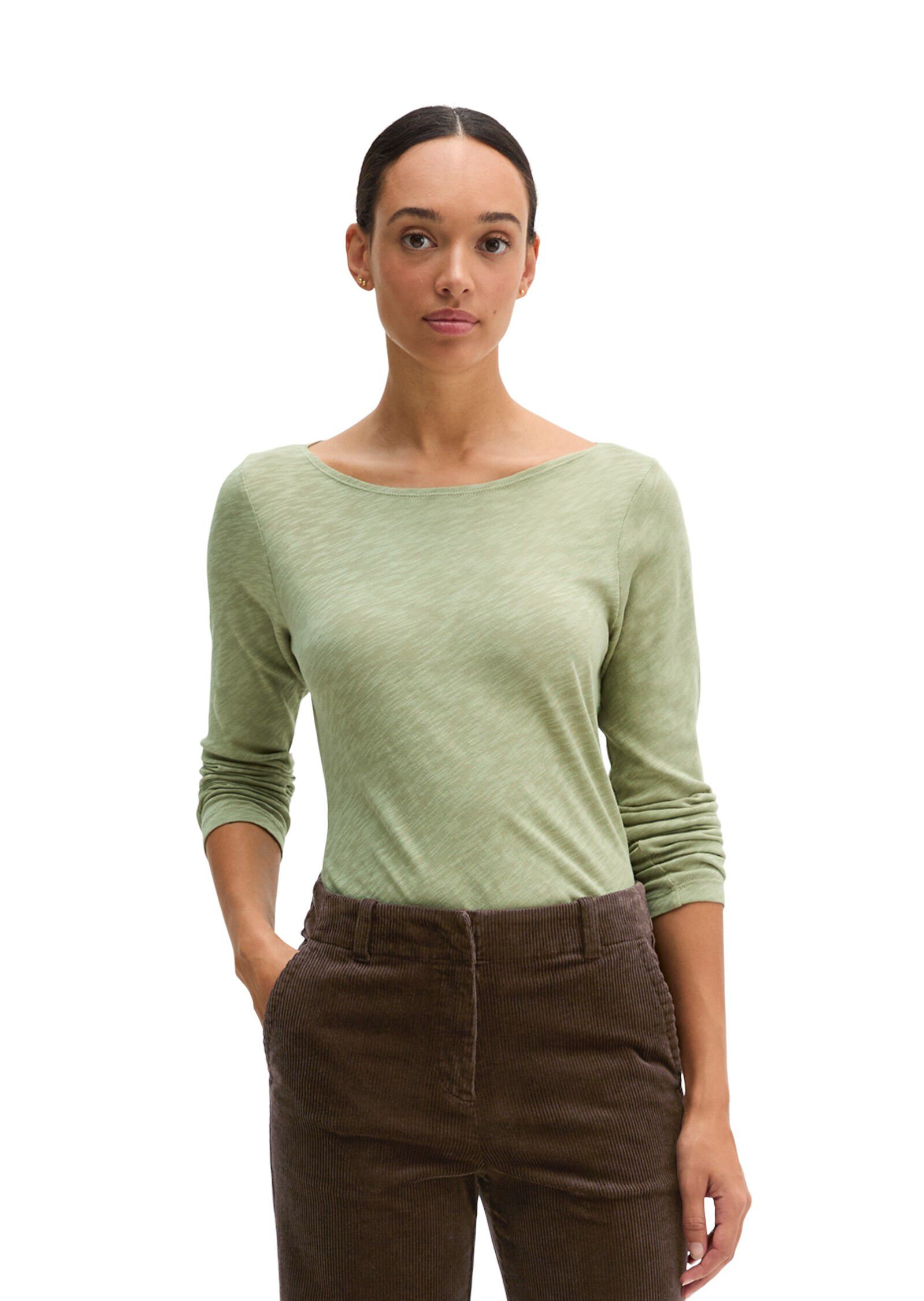 T-Shirt, Longsleeve, Boat Neck