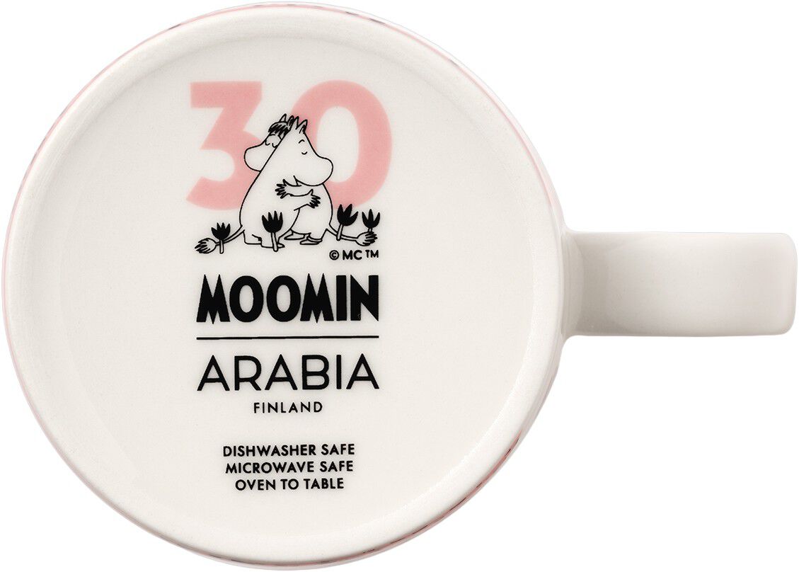 Moomin set mug & plate Love