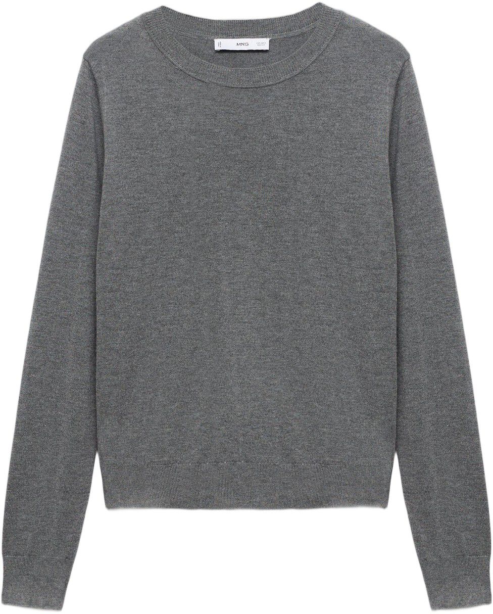 Fine-knit crew-neck sweater