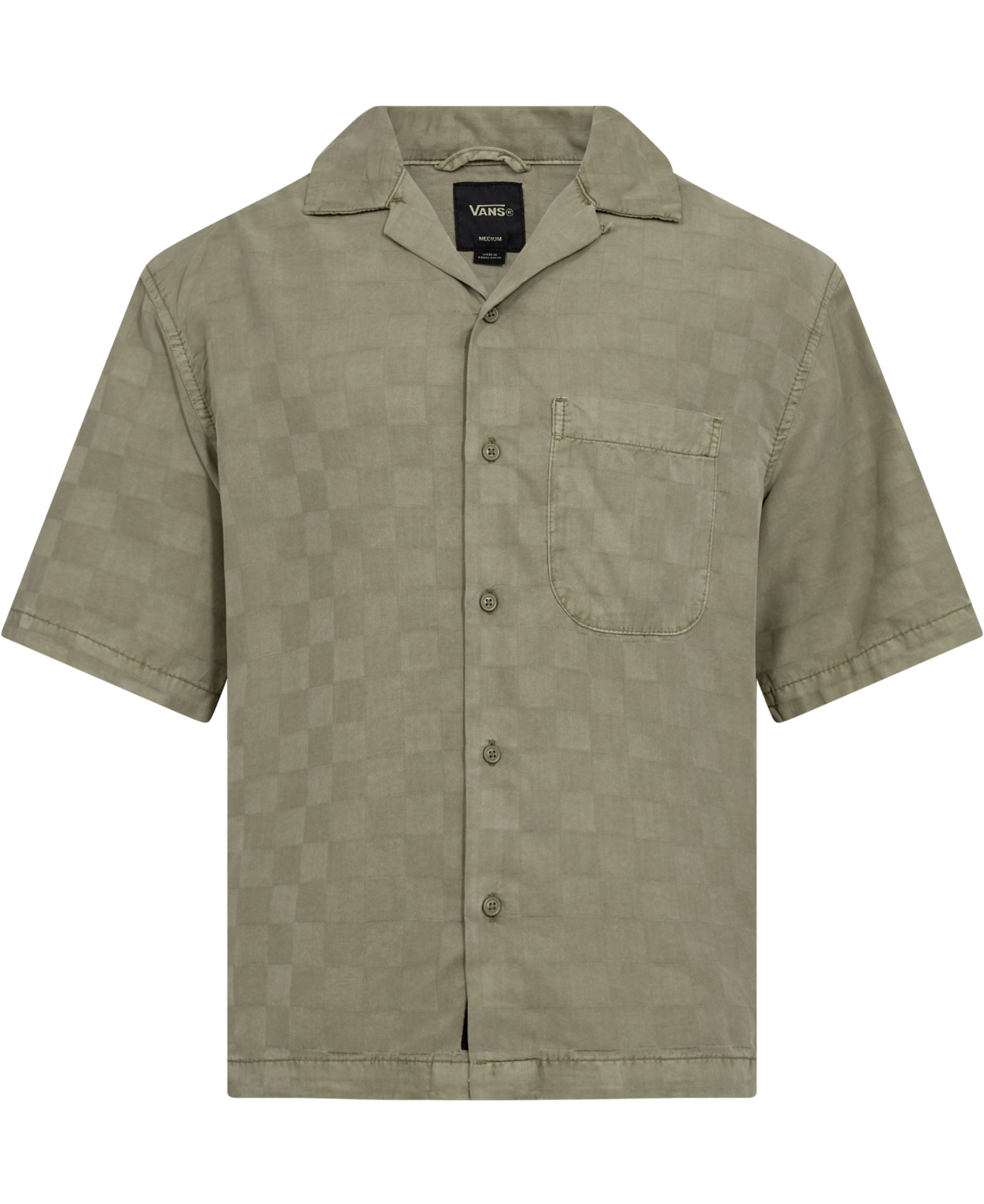 Van Doren Tencel Check Camp SS Shir