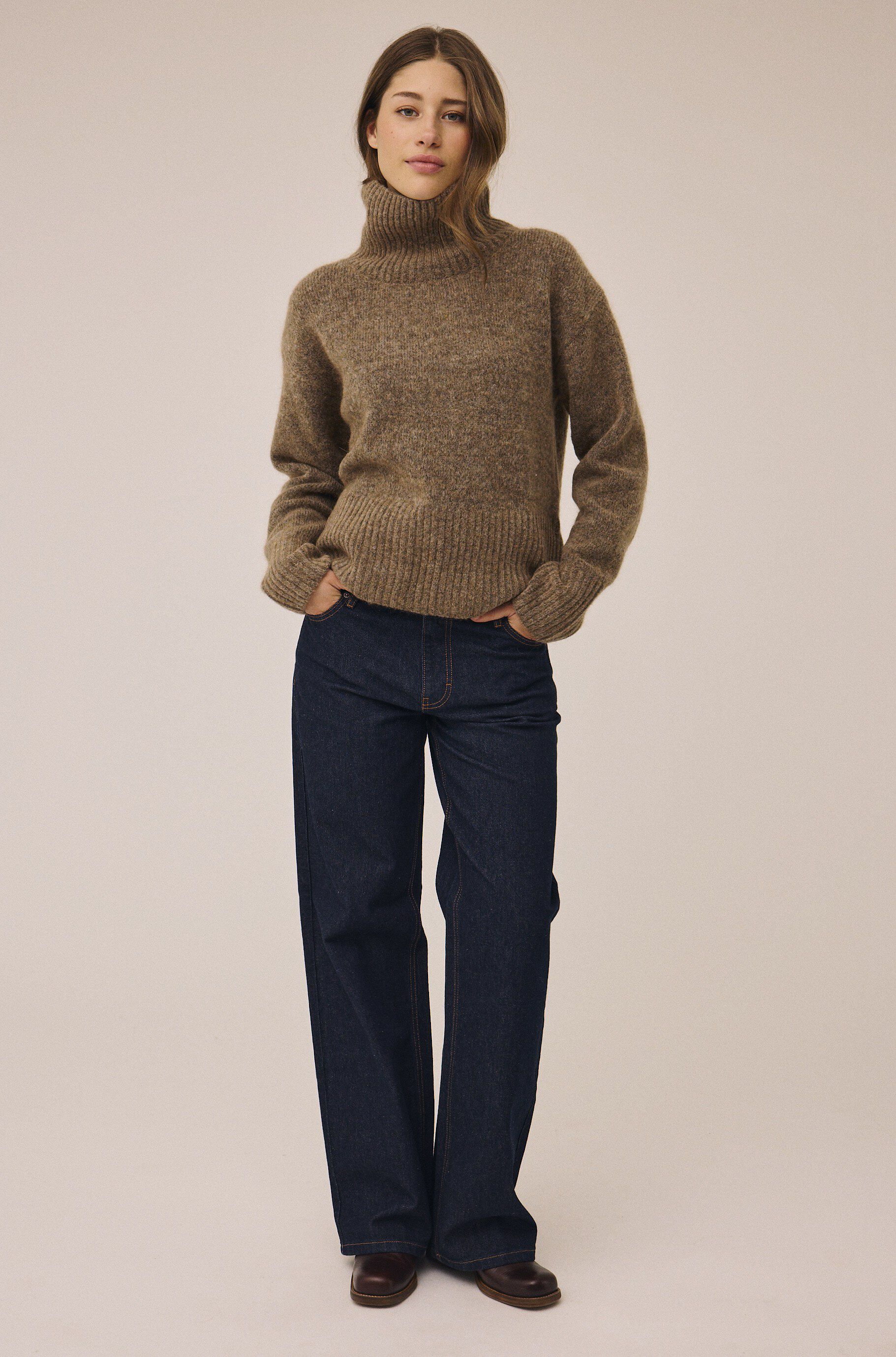 Mai 3 Highneck sweater - Mohairmix - RWS