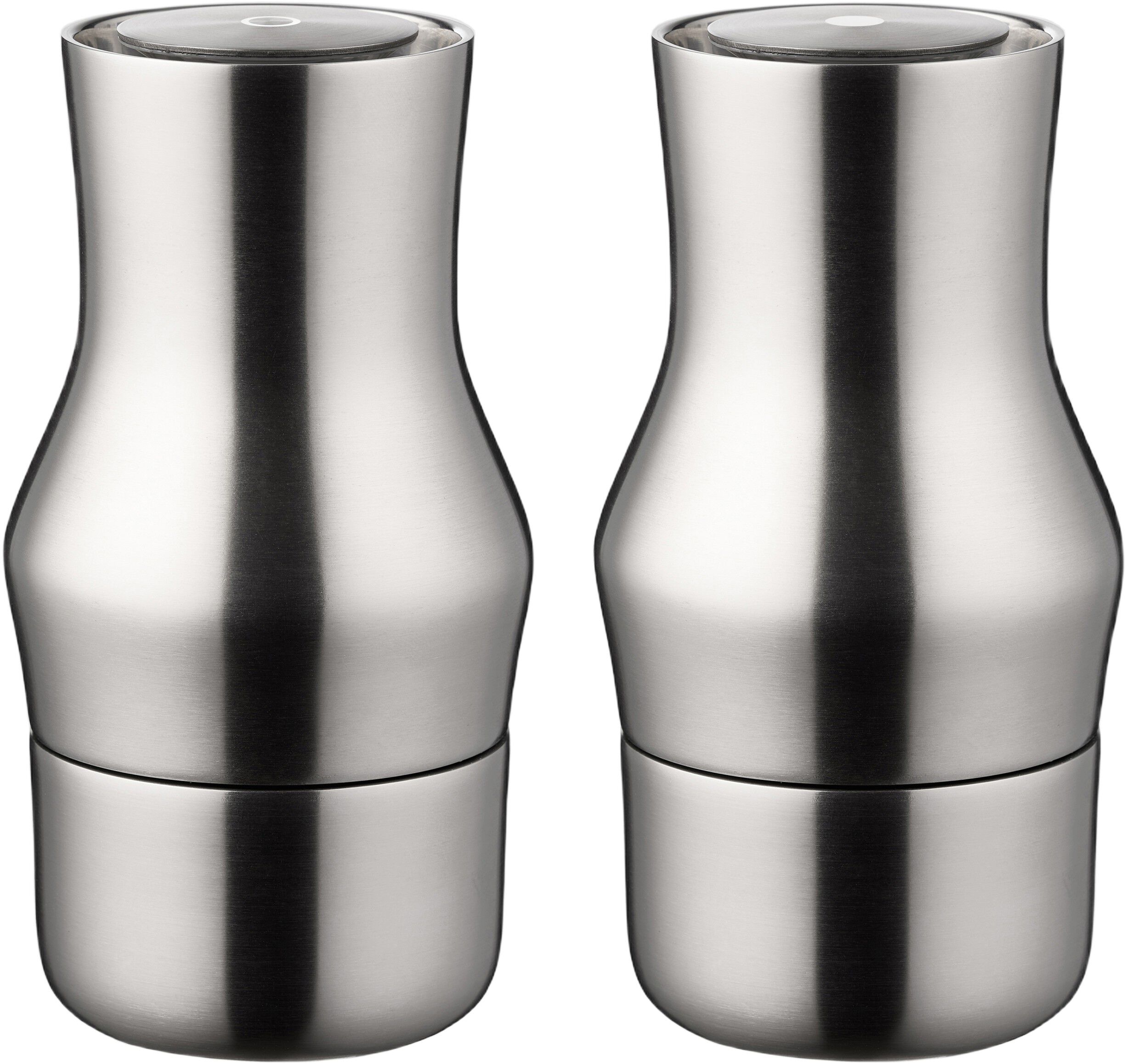 Salt- og peberkv&aelig;rns&aelig;t Dorotea 14 cm Mat st&aring;l