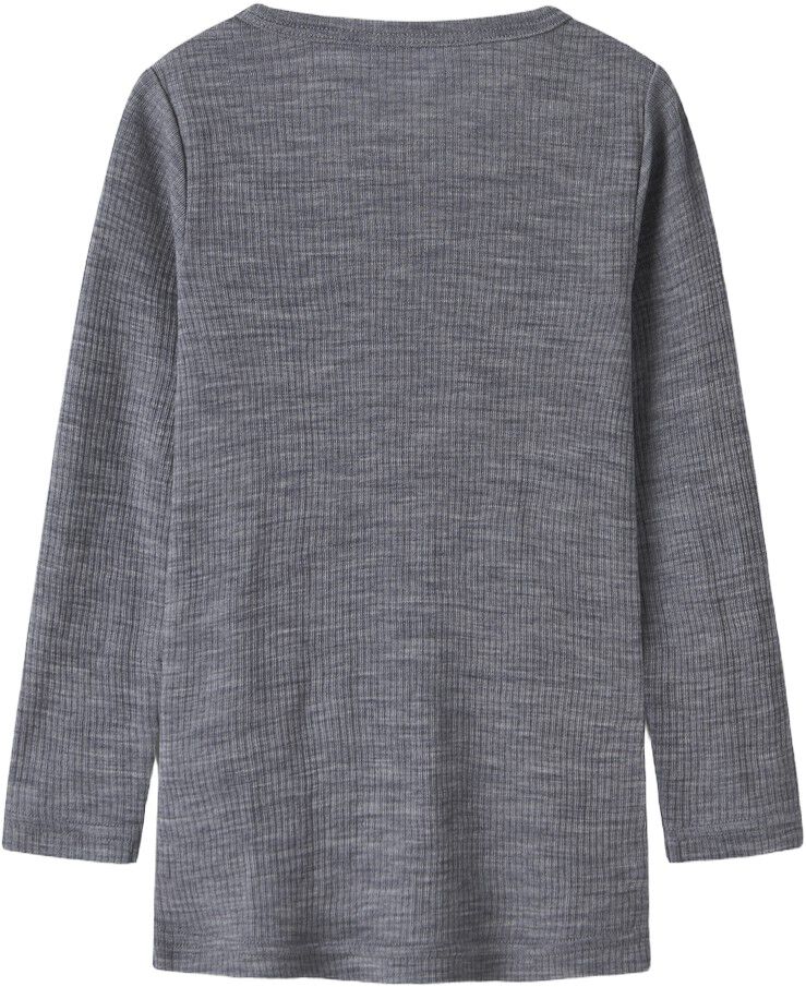 Nmnwax Wool Rib Ls Top Noos