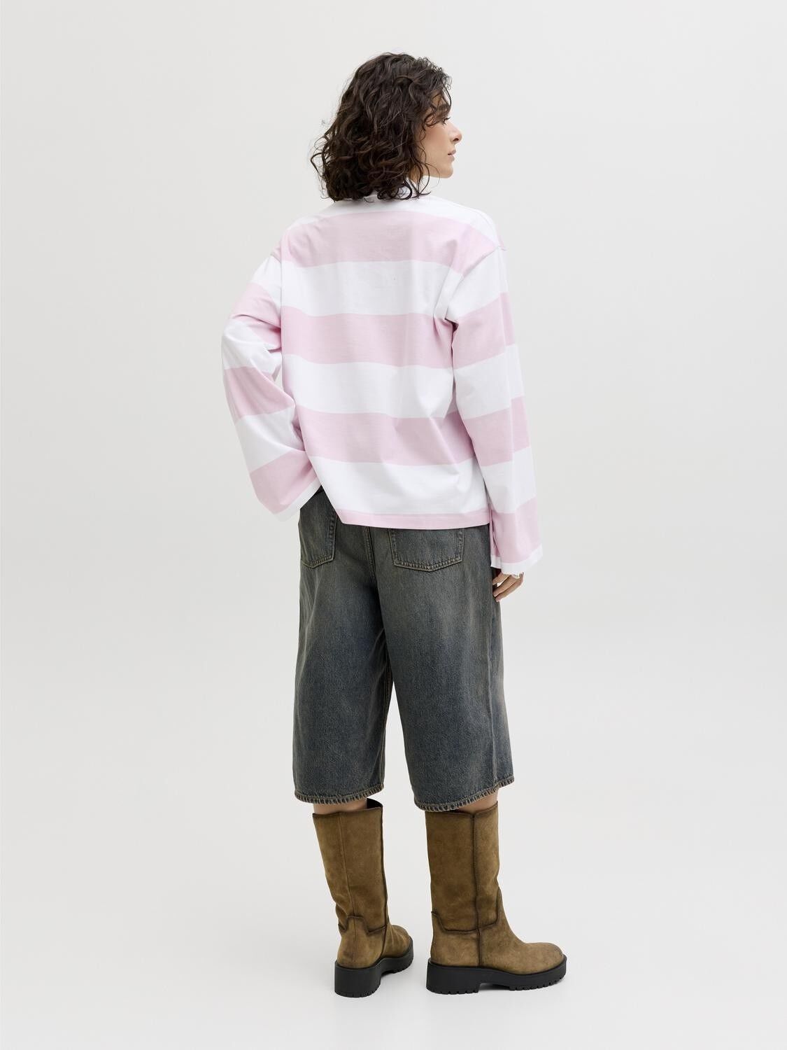 JXVILMA LS STRIPE POLO JRS