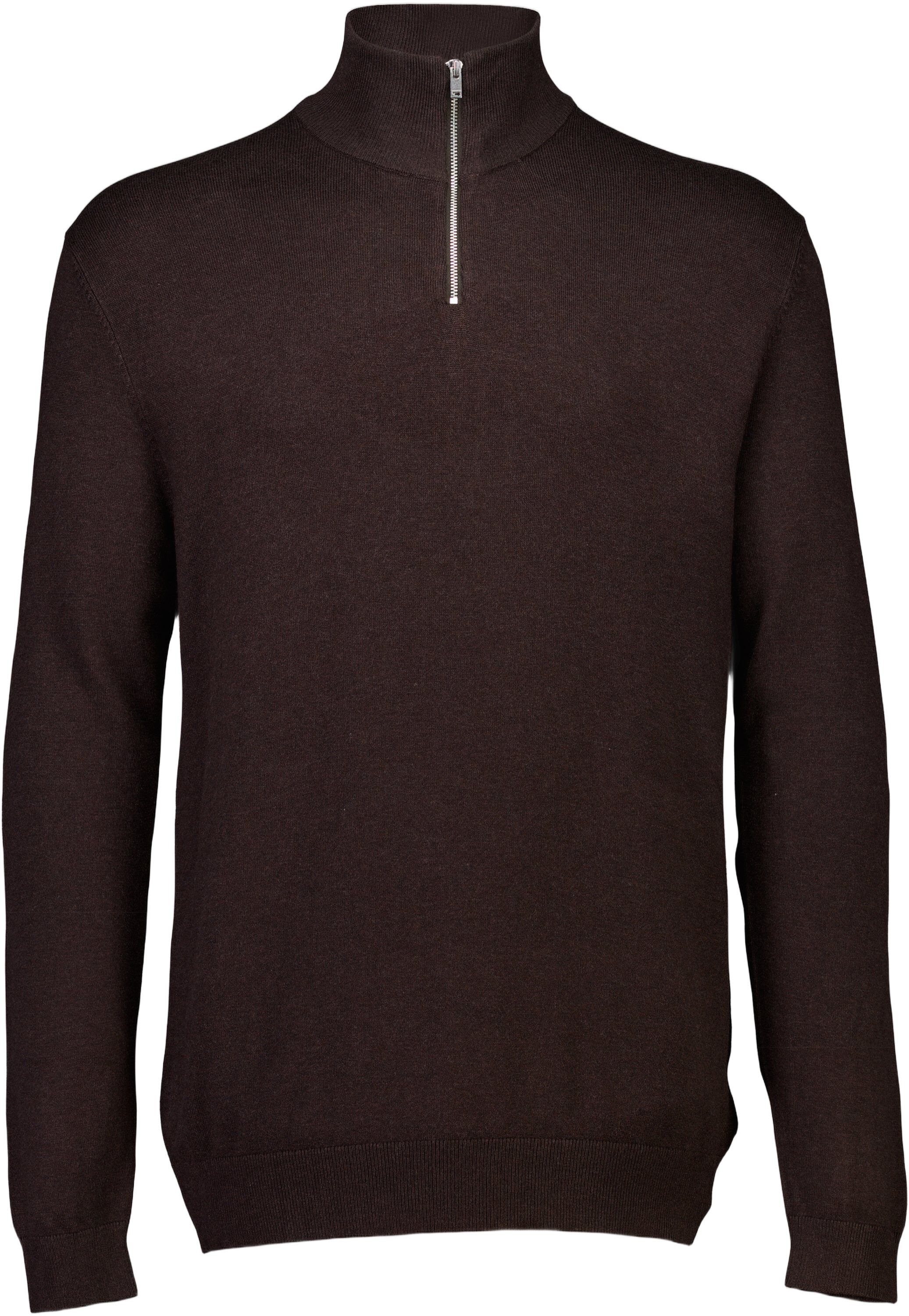 Ecovero half zip L/S knit
