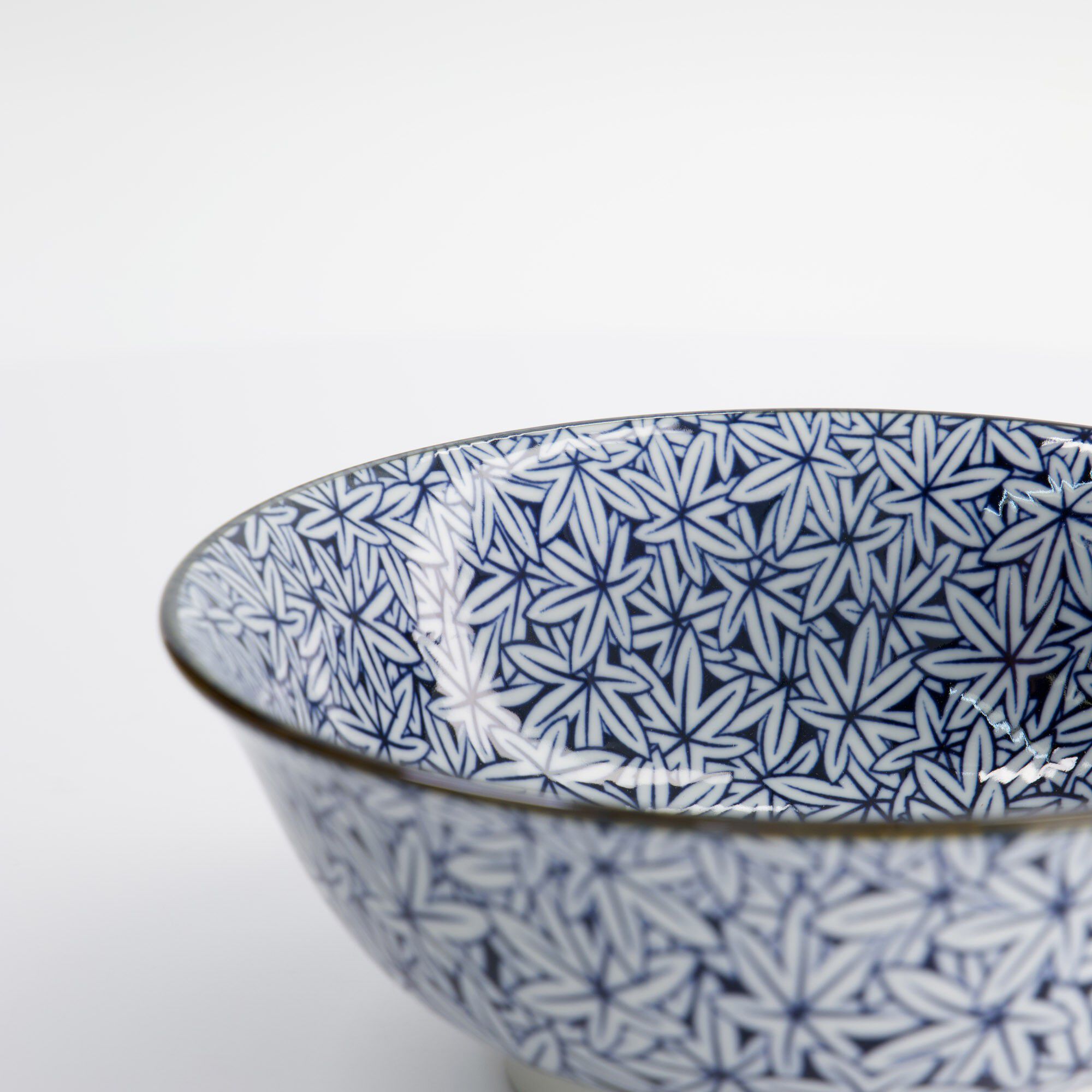 Hana Blue Mixed Bowls Ramen 20.5x8cm 1200ml Momiji FK-8446/C