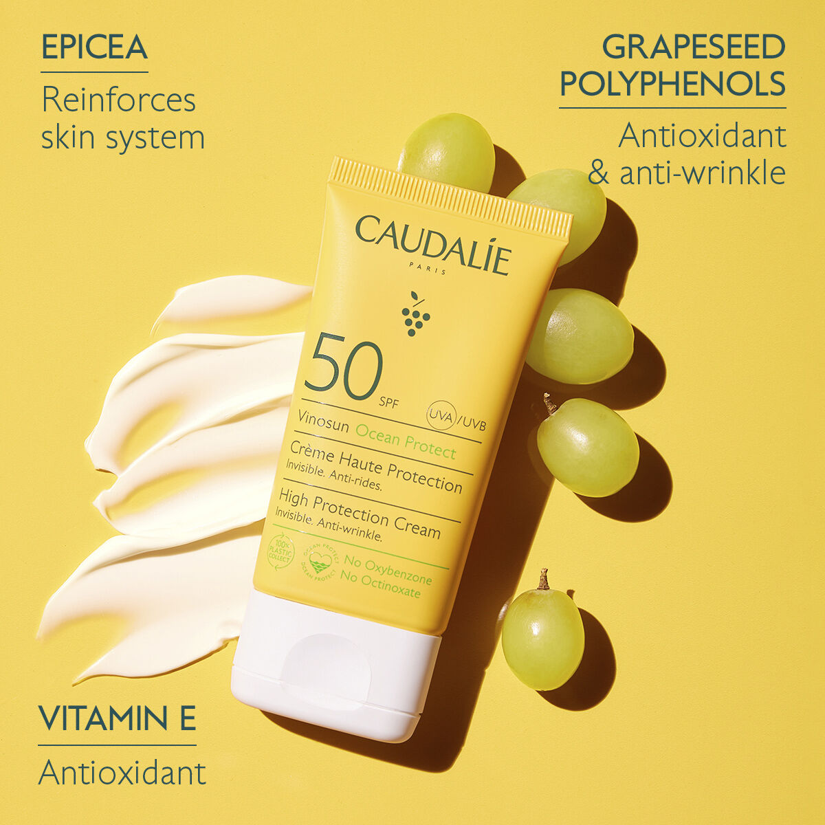 Caudal&iacute;e Vinosun High Protection Cream SPF50 50 ml