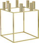 Kubus 8, Candle Holder, Gold Plated