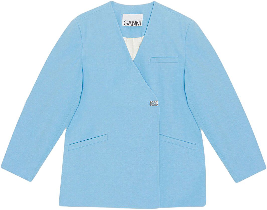 Cotton Suiting Boxy Blazer