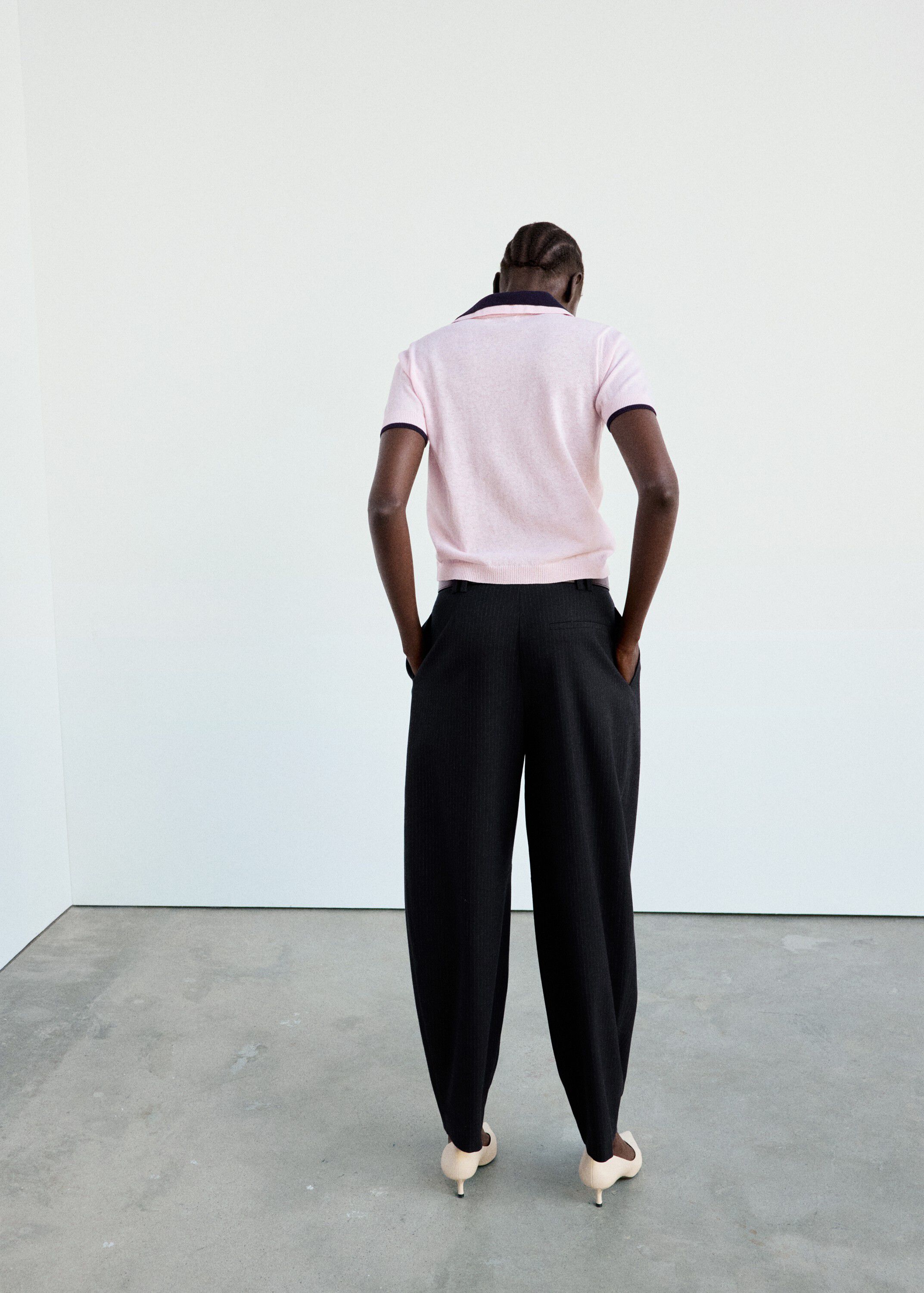 High-waisted balloon trousers