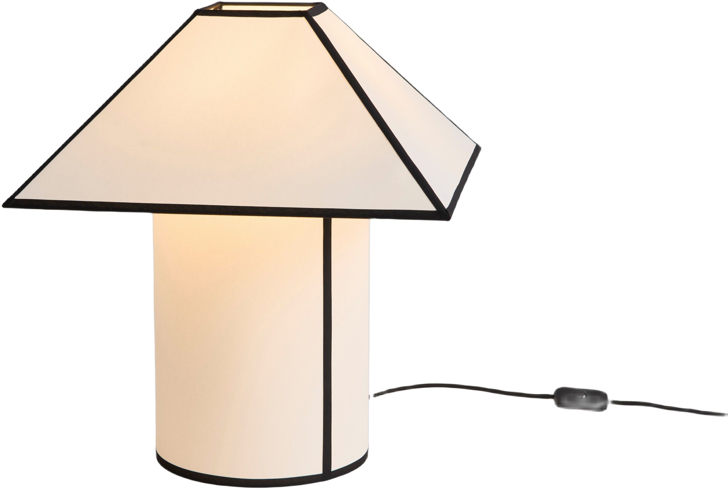 Ava Pyramid Table Lamp-450-White