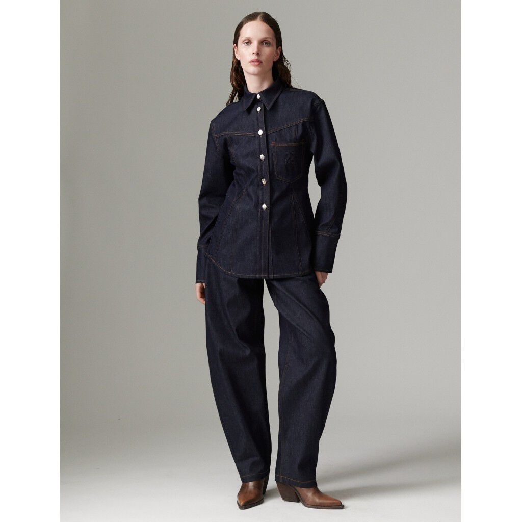 DAYJacky - Vibrant Blue Denim Stretch