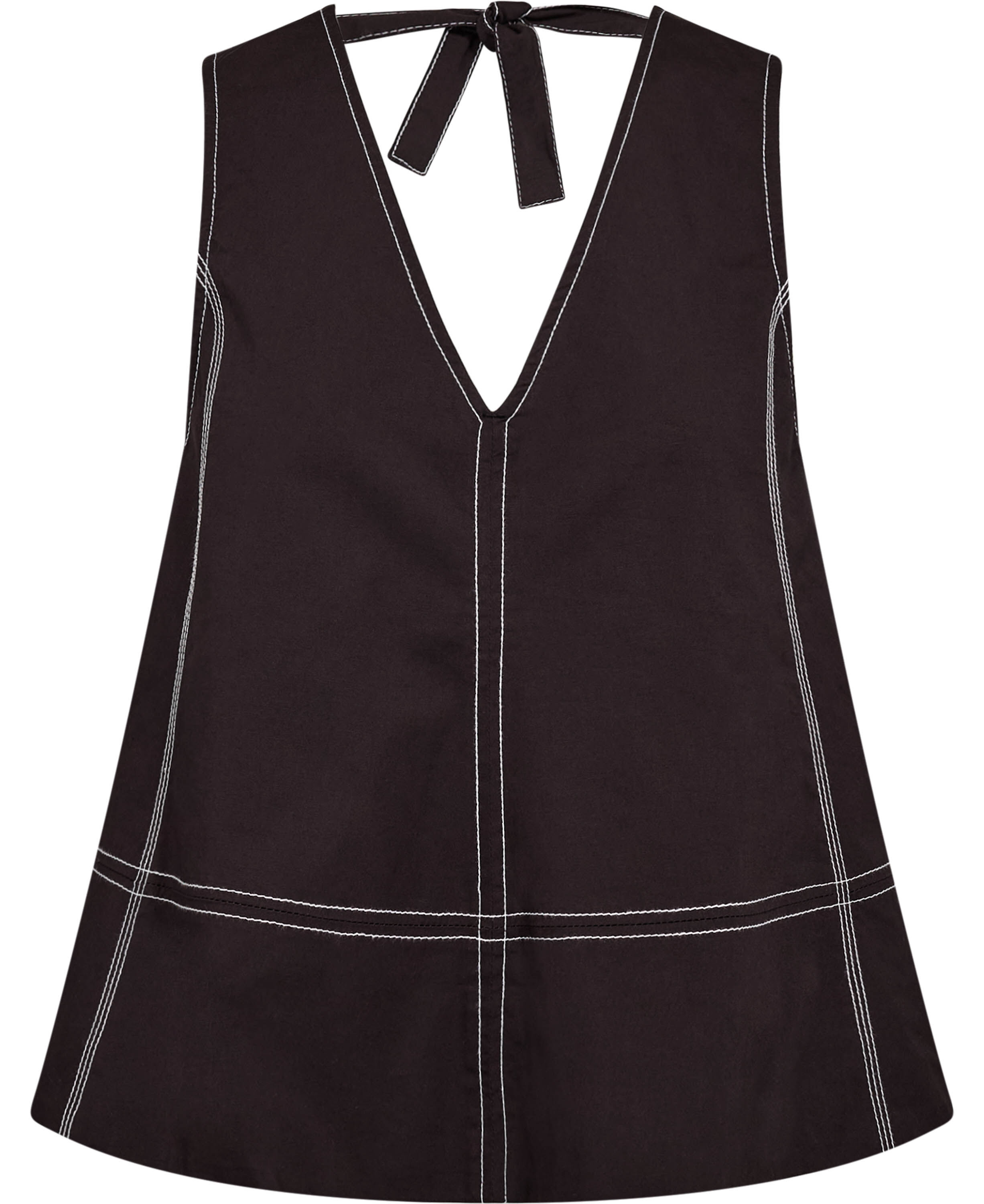 Stretch Cotton A-line Top