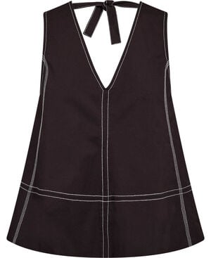 Stretch Cotton A-line Top