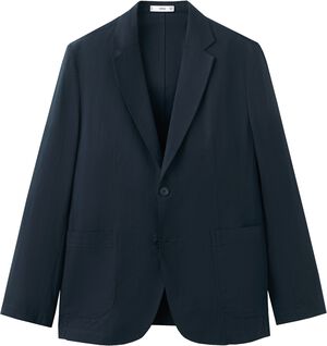 Slim-fit suit jacket made from a li